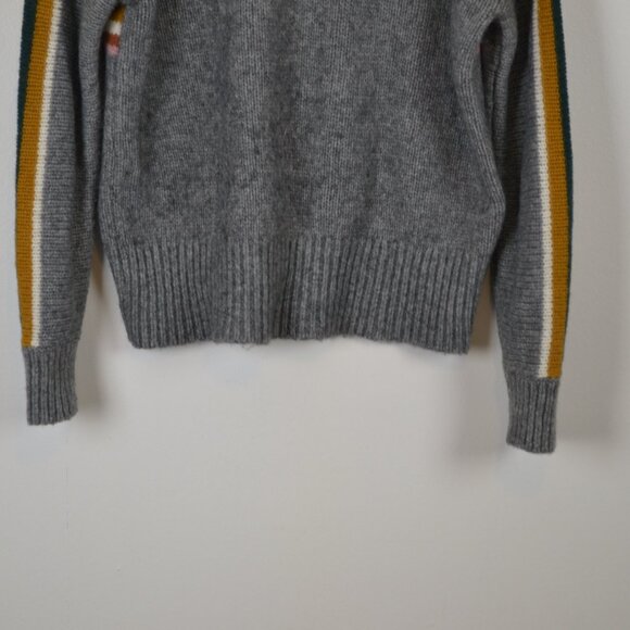 Madewell Wool Alpaca Blend Crewneck Pullover Sweater Womens M Long Sleeve Gray - Picture 5 of 9